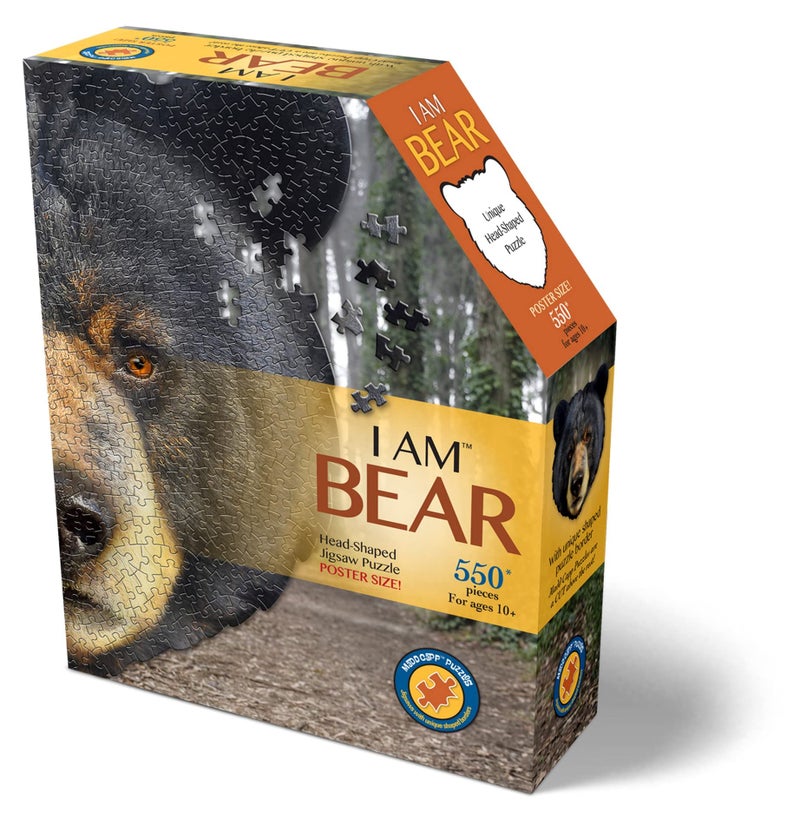 Madd Capp Puzzles - I AM Bear - 550 pieces - Animal Shaped Jigsaw Puzzle - Image 2